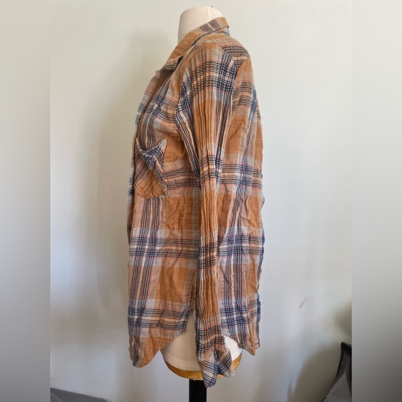 Cloth & Stone Multicolor Plaid Button Down Shirt - Picture 3 of 8